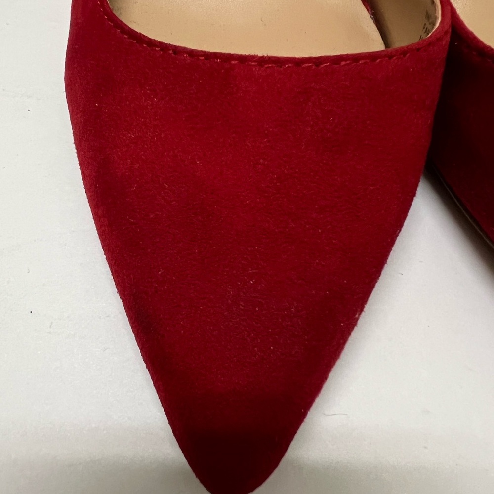 INC International Concepts Kenjay Dorsay Stilleto Heels shoes Red Size 9 - Picture 5 of 11
